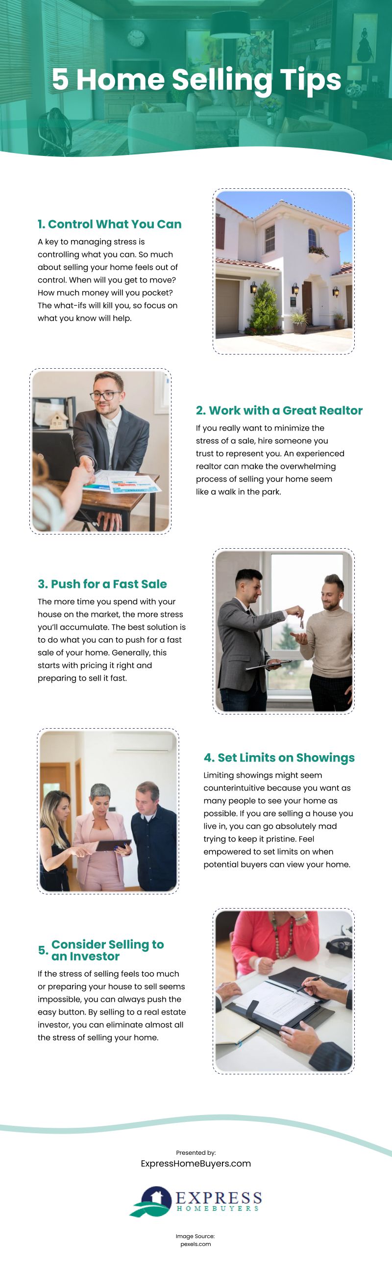 5 Home Selling Tips Infographic