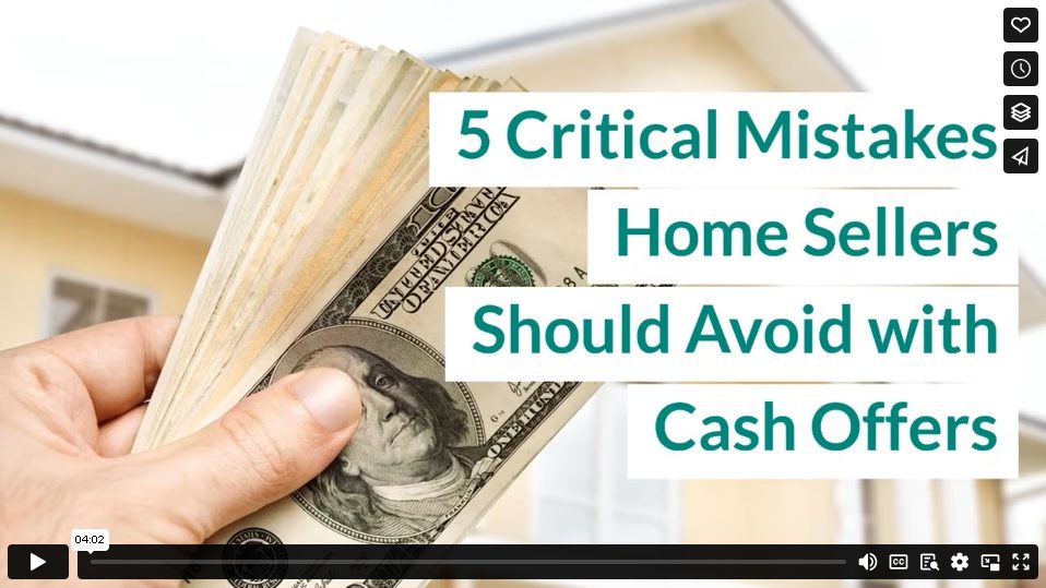 5 Critical Mistakes Home Sellers Should Avoid with Cash Offers